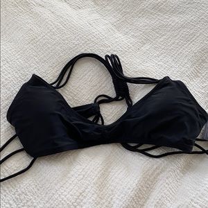 Volcom black bikini top